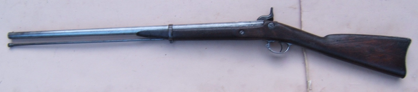 A GOOD CIVIL WAR PERIOD US MODEL 1863 TYPE II SPRINGFIELD MUSKET, dtd. 1863 view 2