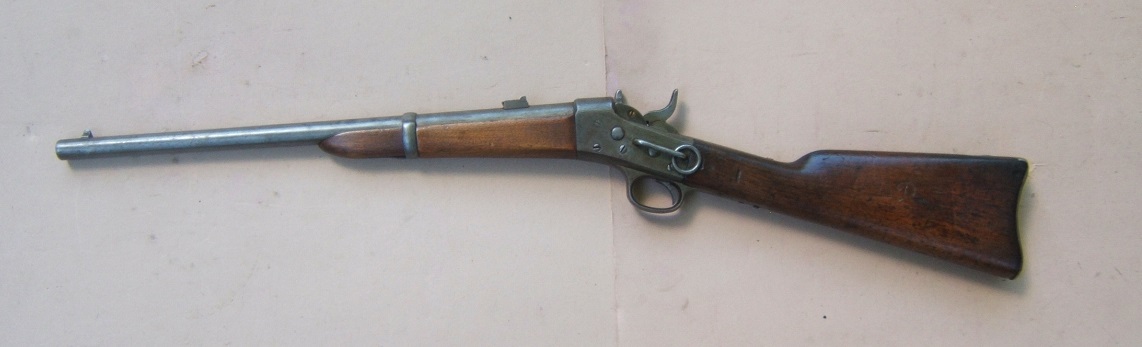 A VERY GOOD+ & RARE AMERICAN EXPANSION ERA REMINGTON MODEL 1867 ROLLING BLOCK SADDLE RING CARBINE, ca. 1870 view 2