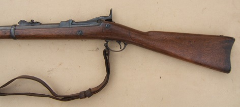 A VERY FINE INDIAN WAR PERIOD US MODEL 1879 TRAPDOOR SPRINGFIELD RIFLE & SLING, SN: 35X,XXX, ca. 1884view 2