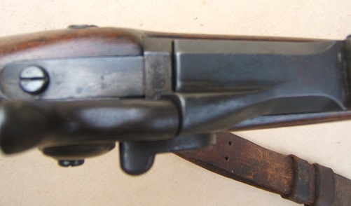A VERY FINE INDIAN WAR PERIOD US MODEL 1879 TRAPDOOR SPRINGFIELD RIFLE & SLING, SN: 35X,XXX, ca. 1884view 4