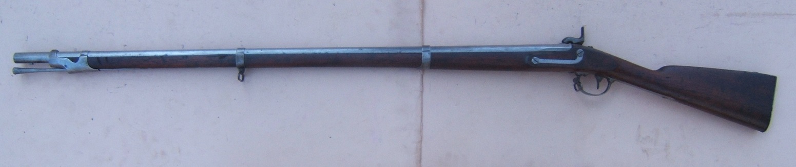 A FINE MEXICAN AMERICAN WAR PERIOD US MODEL 1842 SPRINGFIELD MUSKET, DTD. 1846 view 2