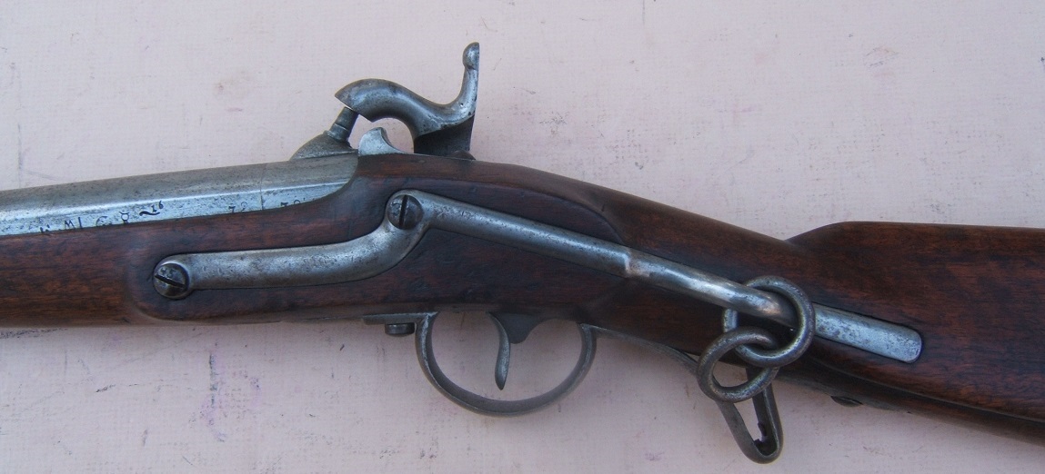 A VERY FINE & SCARCE AMERICAN CIVIL WAR IMPORT AUSTRIAN MODEL 1851 SADDLE-RING CAVALRY CARBINE, ca. 1852 view 4