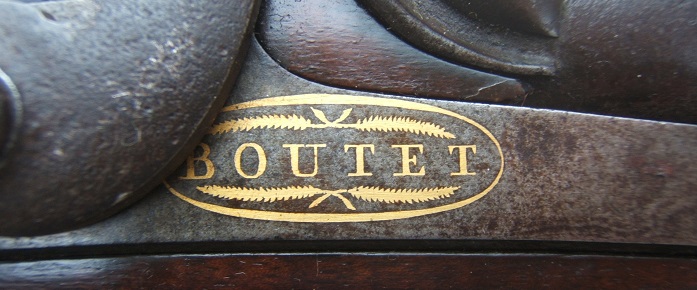 A RARE & VERY FINE QUALITY DOUBLE BARREL FRENCH PERCUSSION FOWLER, by BOUTET, ca. 1825 view 4