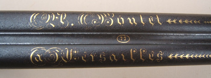 A RARE & VERY FINE QUALITY DOUBLE BARREL FRENCH PERCUSSION FOWLER, by BOUTET, ca. 1825 view 5