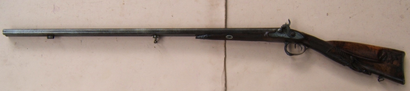 A VERY FINE QUALITY FRENCH DOUBLE BARREL PERCUSSION FOWLER, by BRUNIEL/BRUNEL of LYON, ca. 1835 view 2