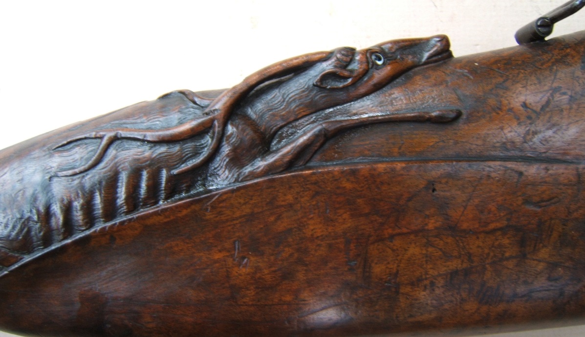 A VERY FINE QUALITY FRENCH DOUBLE BARREL PERCUSSION FOWLER, by BRUNIEL/BRUNEL of LYON, ca. 1835 view 4
