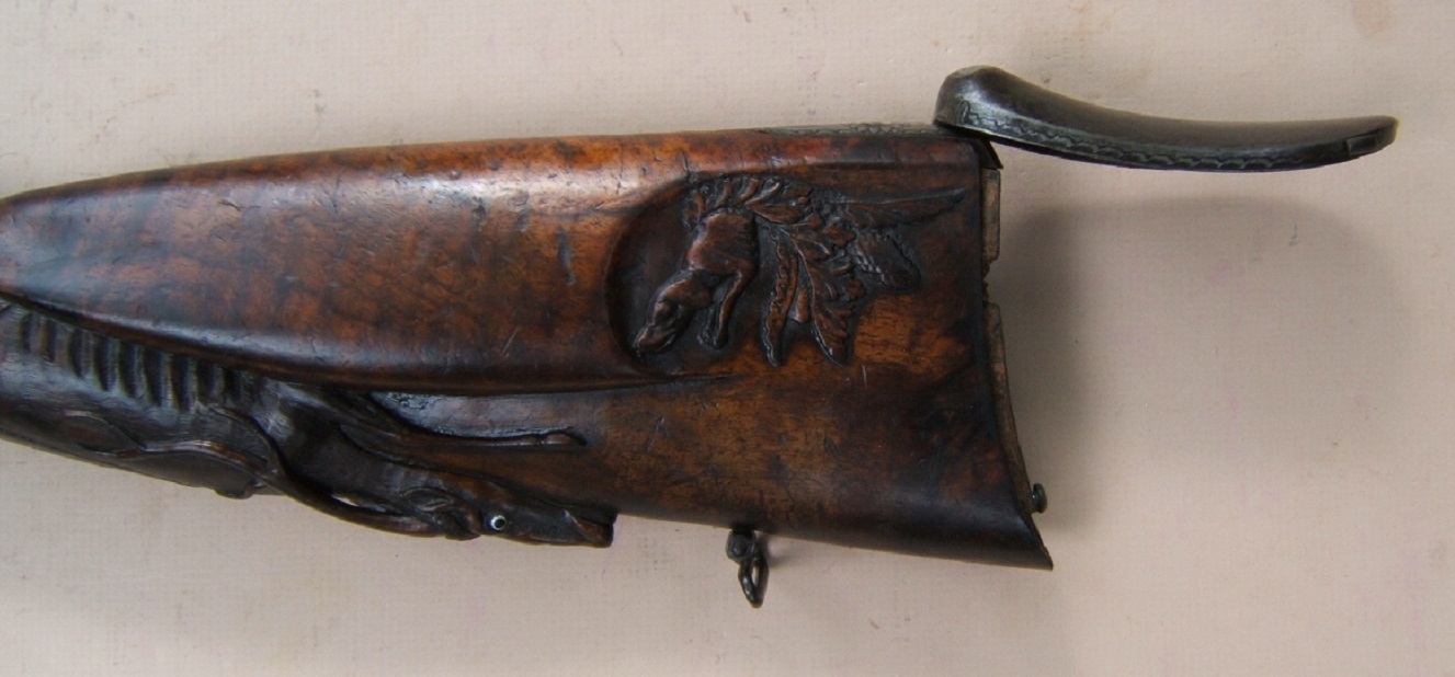 A VERY FINE QUALITY FRENCH DOUBLE BARREL PERCUSSION FOWLER, by BRUNIEL/BRUNEL of LYON, ca. 1835 view 6