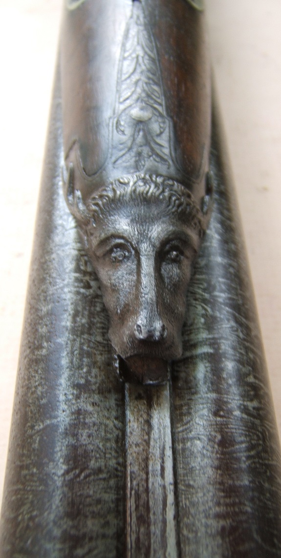 A VERY FINE QUALITY FRENCH DOUBLE BARREL PERCUSSION FOWLER, by BRUNIEL/BRUNEL of LYON, ca. 1835 view 7