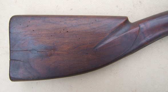 A VERY GOOD ORIGINAL PERCUSSION NEW ENGLAND (RHODE ISLAND?) CLUB-BUTT FOWLER, ca. 1830 view 4