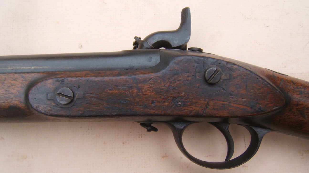 A VERY FINE AMERICAN CIVIL WAR IMPORT ENGLISH P. 1858 2-BAND ENFIELD RIFLED MUSKET, Dtd. 1859 view 4