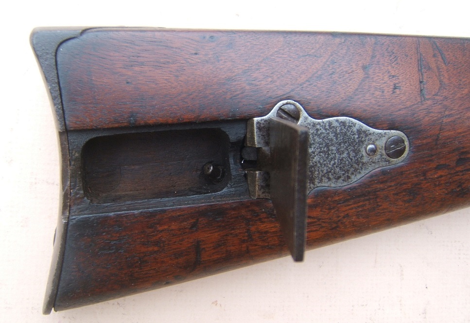 A VERY GOOD AMERICAN CIVIL WAR ISSUED GALLAGER STANDARD MODEL SADDLE-RING PERCUSSION CARBINE (SN 9,6XX), ca. 1862 view 4
