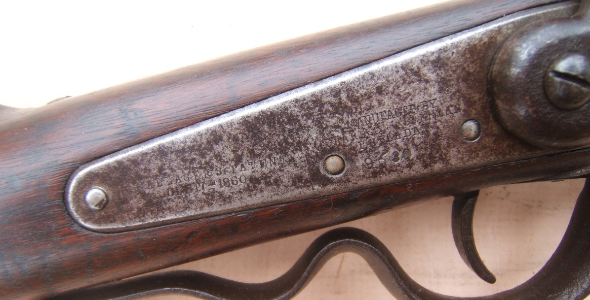 A VERY GOOD AMERICAN CIVIL WAR ISSUED GALLAGER STANDARD MODEL SADDLE-RING PERCUSSION CARBINE (SN 9,6XX), ca. 1862 view 5