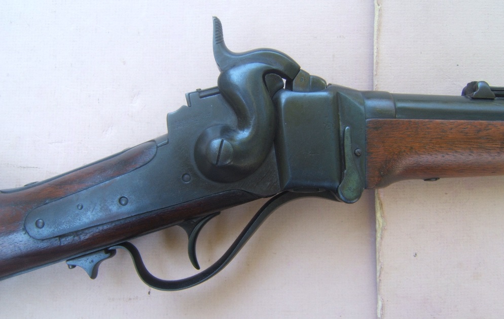 A VERY GOOD CIVIL WAR/INDIAN WAR ERA MARTIALLY INSPECTED METALLIC CARTRIDGE CONVERSION SHARPS 