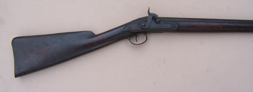 A VERY GOOD UNTOUCHED PERCUSSION CONVERTED TRADE GUN TYPE FOWLER, by R. PERRY, ca. 1820 view 5