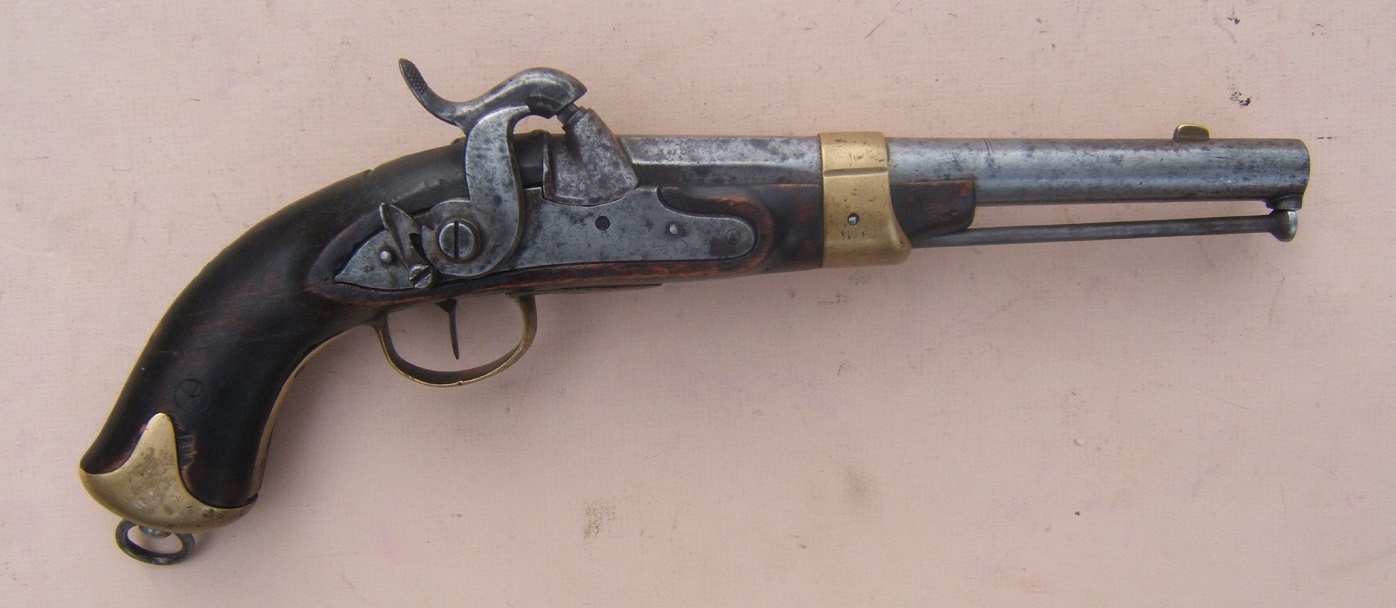 A SCARCE SWEDISH MODEL 1845 NAVAL PISTOL, ca. 1850 view 1