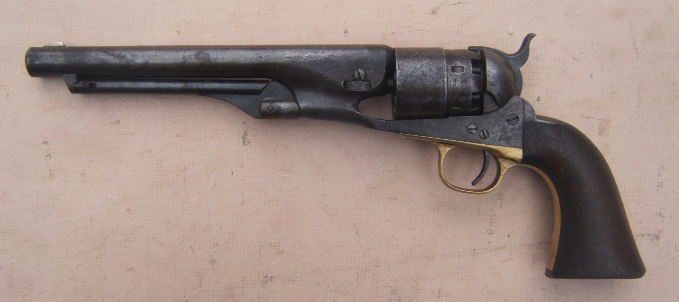 A VERY GOOD+ AMERICAN CIVIL WAR ISSUE COLT MODEL 1860 ARMY:SN 101,XXX view 2