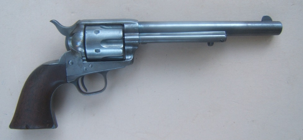 A FINE, EARLY & DESIRABLE US ARMY ISSUE INDIAN WAR PERIOD (AINSWORTH INSPECTED) COLT .45 CALIBER 7  SINGLE ACTION ARMY REVOLVER, ca.1874 view 2