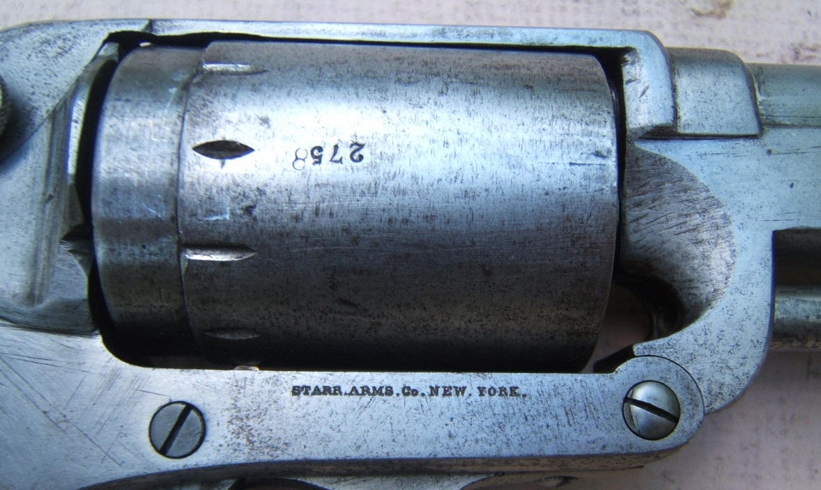 A VERY GOOD & UNUSUAL CARTRIDGE-CONVERTED STARR DOUBLE ACTION 