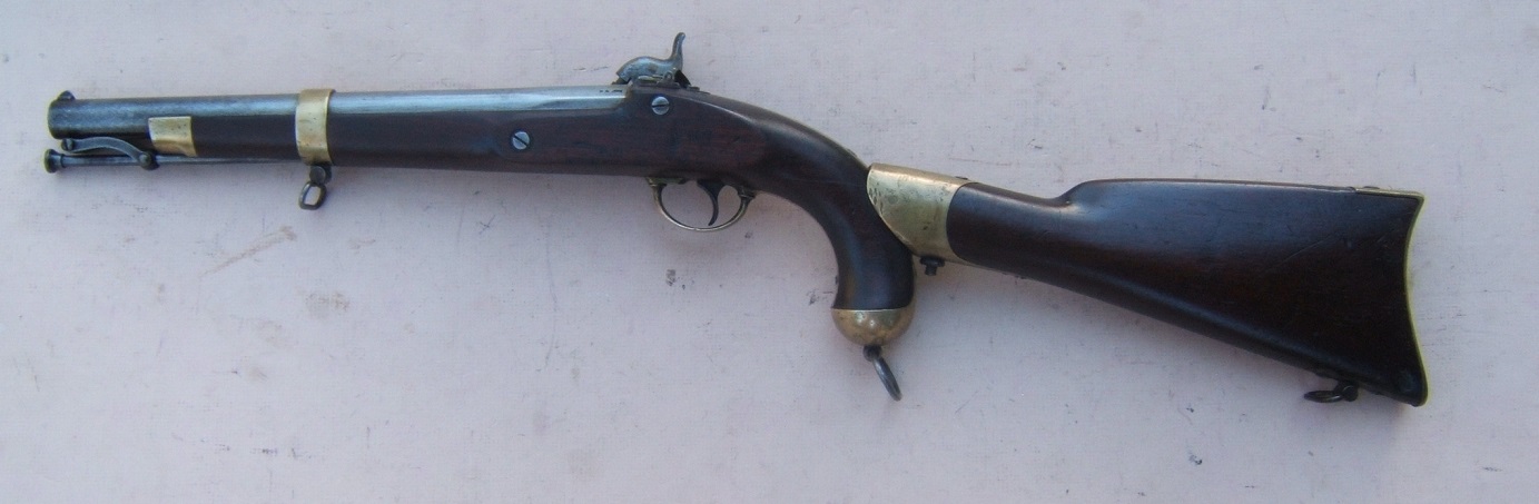 A SCARCE CIVIL WAR PERIOD US MODEL 1855 PISTOL-CARBINE w/ ORIGINAL SHOULDER STOCK, DTD. 1856 view 2