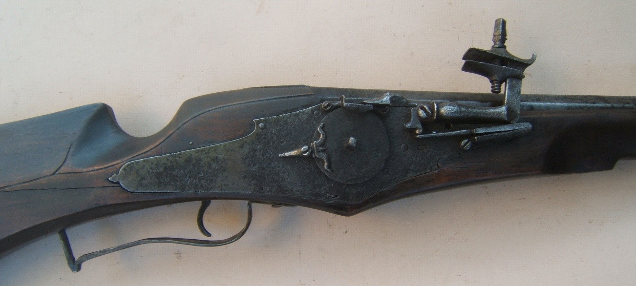 A RARE EARLY 17TH CENTURY/EARLY COLONIALPERIODMILITARYWHEELOCK MUSKET, ca. 1615 view 3
