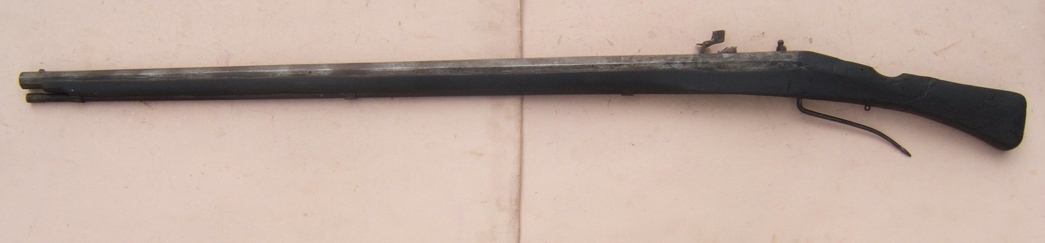 A VERY RARE MID-16th CENTURY GERMAN/ITALIAN LEVER-TRIGGER MILITARY MATCHLOCK ARQUEBUS/MUSKET, ca. 1550 view 2