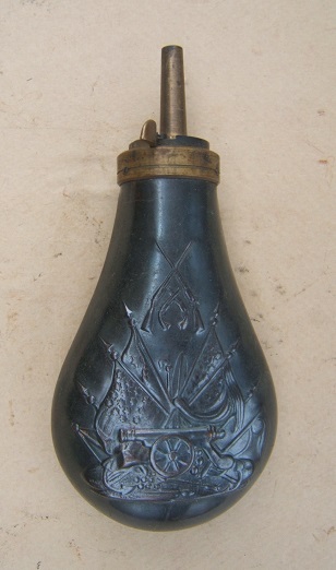 navy powder flask