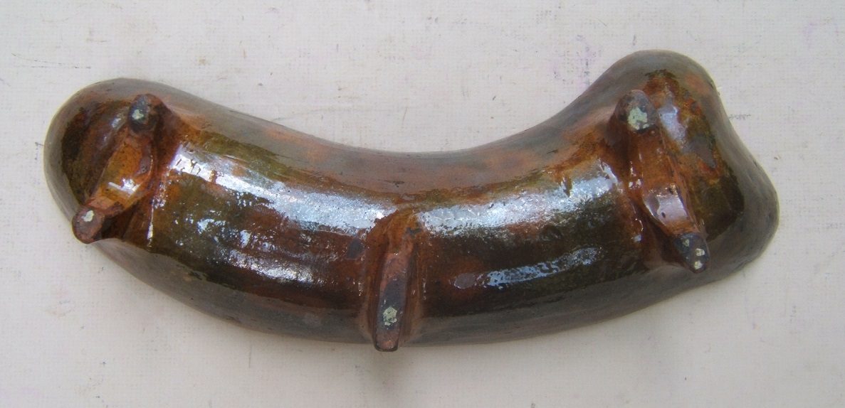 AN EARLY-MID 19TH AMERICAN (PENNSYLVANIAN) REDWARE FISH-SHAPED MOLD, ca 1840 view2