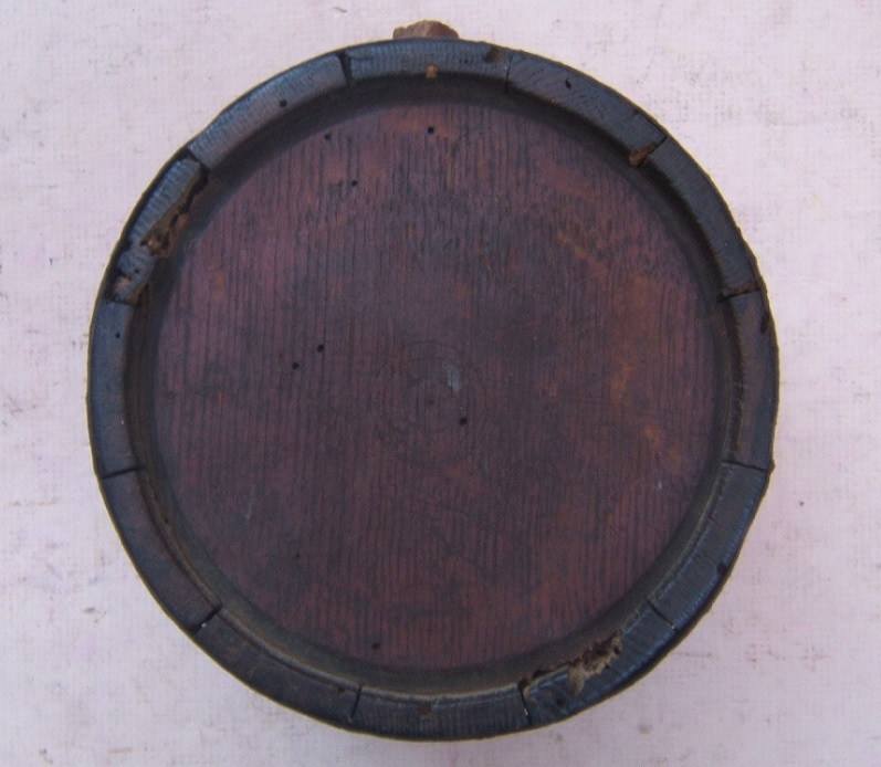 A RARE AMERICAN REVOLUTIONARY WAR PERIOD AMERICAN SOLDIER'S �STAVE TYPE� CANTEEN, ca. 1770 view1