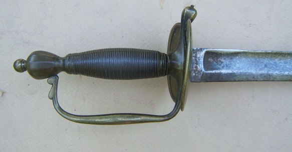 A FINE REVOLUTIONARY WAR PERIOD FRENCH? OFFICER'S HANGER, ca. 1770 view 2