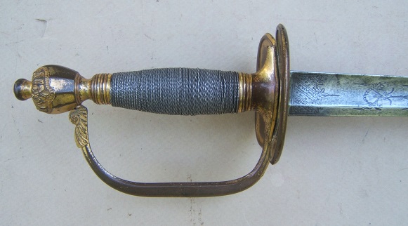 A FINE NAPOLEONIC/WAR OF 1812 PERIOD PATTERN 1796 OFFICERS SWORD, ca. 1810 view 3
