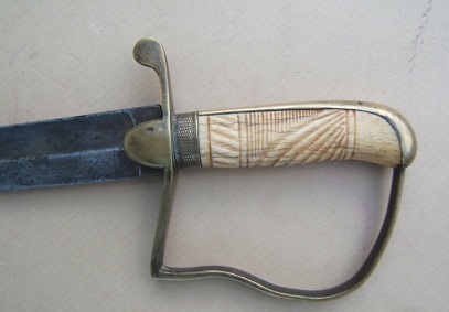 A VERY GOOD WAR OF 1812 PERIOD IVORY HILT AMERICAN HORSEMAN'S/CAVALRY OFFICERS SABER, ca. 1810 view 2