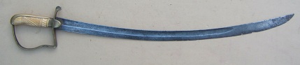 A VERY GOOD WAR OF 1812 PERIOD IVORY HILT AMERICAN HORSEMAN'S/CAVALRY OFFICERS SABER, ca. 1810 view 2