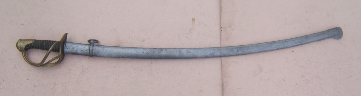 A VERY FINE FRENCH MODEL 1822 LIGHT CAVALRY SWORD & SCABBARD, Dtd. 1876 view 2