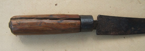 A GOOD AMERICAN-MADE REVOLUTIONARY WAR PERIOD SOLDIERS CUTTOE, ca. 1770 view 2