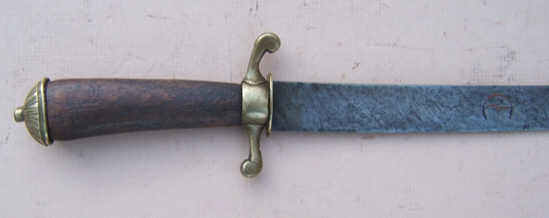 A VERY GOOD AMERICAN REVOLUTIONARY WAR PERIOD (AMERICAN?) CUTTOE, ca. 1760-1770 view 3