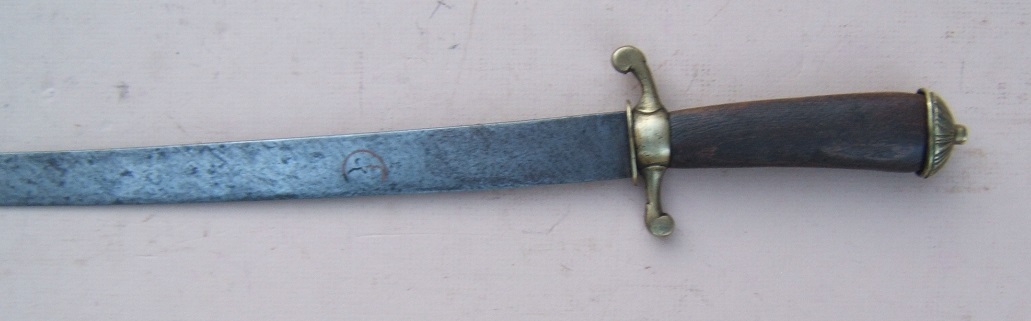 A VERY GOOD AMERICAN REVOLUTIONARY WAR PERIOD (AMERICAN?) CUTTOE, ca. 1760-1770 view 4