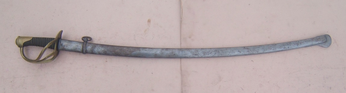 A FINE FRENCH MODEL 1822 LIGHT CAVALRY SWORD & SCABBARD, ca. 1873 view 2
