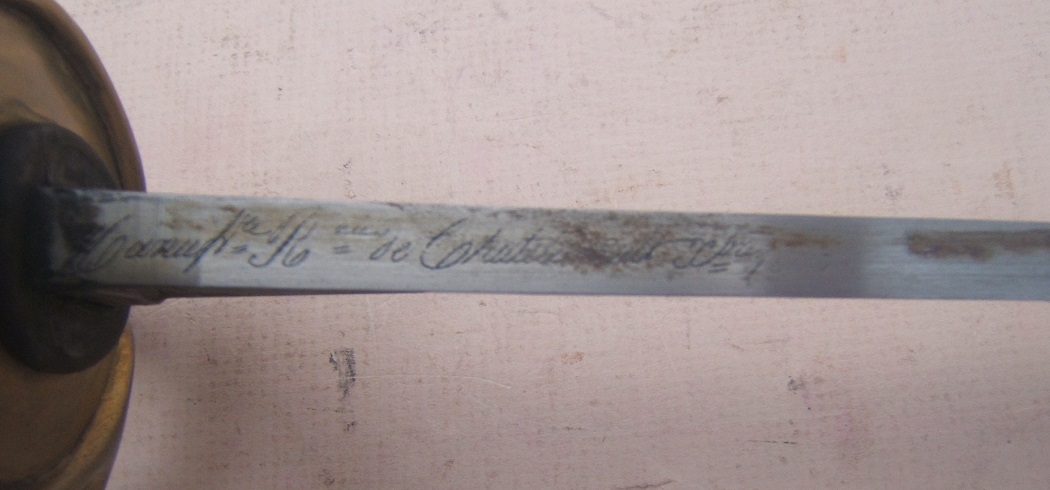 A FINE FRENCH MODEL 1822 LIGHT CAVALRY SWORD & SCABBARD, ca. 1873 view 5
