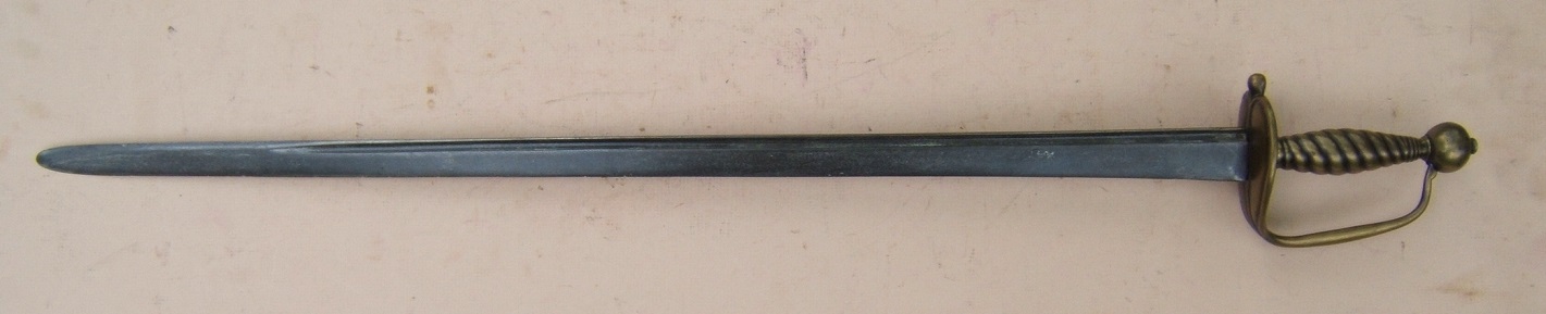 A FINE FRENCH & INDIAN/REVOLUTIONARY WAR PERIOD PATTERN 1742 ENGLISH-TYPE INFANTRY HANGER, ca. 1750 view 2