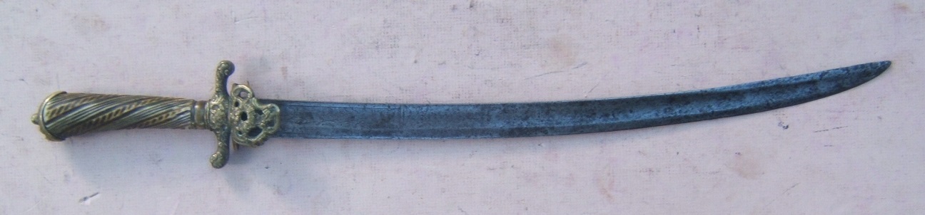 A FINE MID-18th CENTURY/AMERICAN REVOLUTIONARY WAR PERIOD GERMAN CUTTOE 