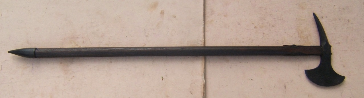 A VERY FINE & RARE AMERICAN REVOLUTIONARY WAR PERIOD FRENCH NAVAL BOARDING-AXE (HACHE de BORD), ca. 1750-1770 view 1