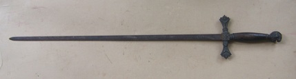 A FAIR/GOOD UNTOUCHED LATE 19th CENTURY AMERICAN FRATERNAL (KNIGHTS TEMPLAR)DRESS SWORD, ca. 1890 view 2